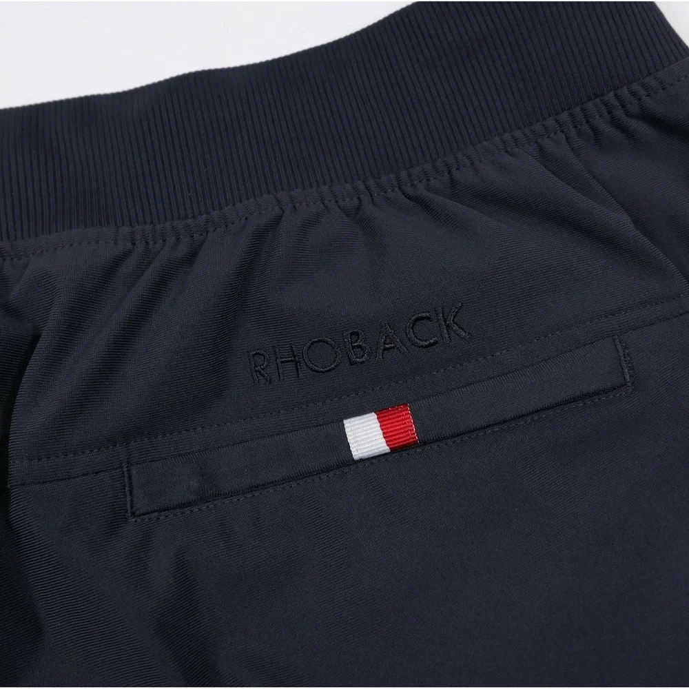 Rhoback Mens Performance Joggers Navy Blue XL Elastic Waist Activewear Pants